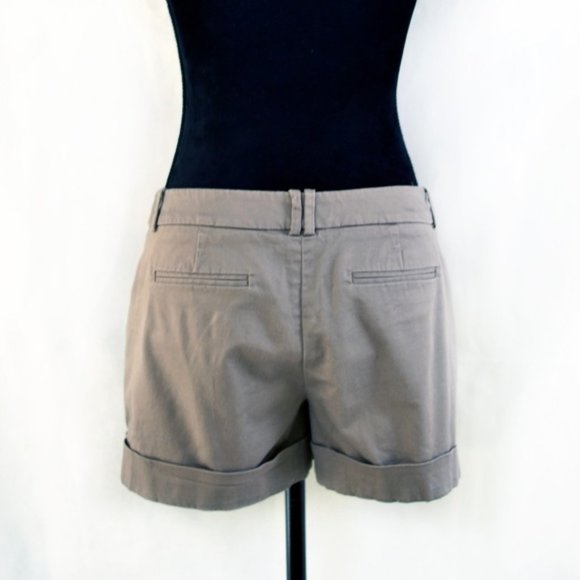 SET Mossimo Stretch Dress Shorts Tan & Black sz 8 - Picture 5 of 6
